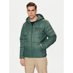 Quiksilver Преходно яке Check Mate EQYJK04095 Зелен Regular Fit