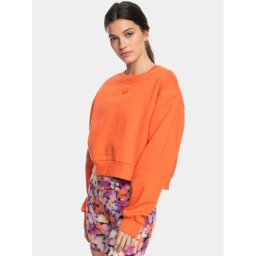 Roxy Суитшърт Ess Nrj Cn Otlr ERJFT04670 Оранжев Regular Fit