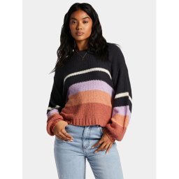 Billabong Пуловер Seeing Double Swtr ABJSW00152 Виолетов Regular Fit