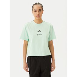adidas Тишърт Mercedes - AMG Petronas Formula One Team Premium JY3077 Зелен Loose Fit