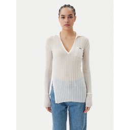 PINKO Блуза Rex Ford Polo 105151 A2LS Бял Slim Fit