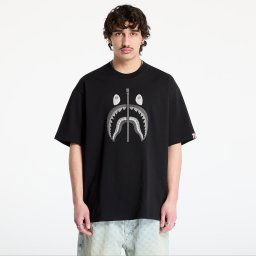 Тениска A BATHING APE Chain Stitch Shark Relaxed Fit Tee UNISEX Black S