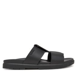 Чехли Calvin Klein Lug Sandal Double T Lth HM0HM01734 Черен