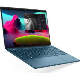 Лаптоп LENOVO Yoga Slim 9 - Intel Core Ultra 7 258V, 14" WQUXGA OLED 120Hz Touch, 32GB DDR5, Windows 11 Pro, Tidal Teal