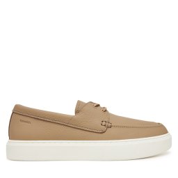 Мокасини Calvin Klein Hybrid Lace Up Boat Lth HM0HM01812 Кафяв