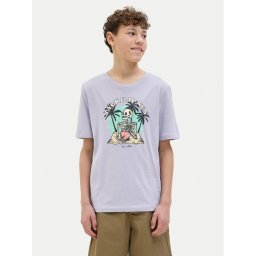 Jack & Jones Junior Тишърт Elijah 12269825 Виолетов Regular Fit