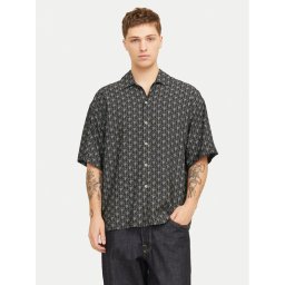 Jack & Jones Риза Marshall 12271103 Черен Wide Fit