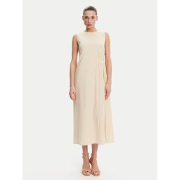 Weekend Max Mara Лятна рокля Tenebre 2515621032 Екрю Regular Fit