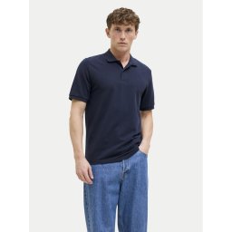 Jack & Jones Тениска с яка и копчета Kane 12270150 Тъмносин Regular Fit