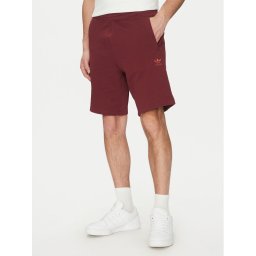 adidas Спортни шорти Essentials Trefoil JD2436 Червен Regular Fit