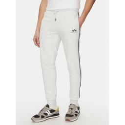 Alpha Industries Долнище анцуг Small Logo 156374 Сив Regular Fit