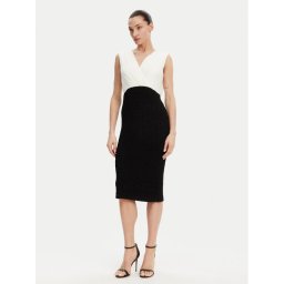DKNY Коктейлна рокля DD4KWD80 Черен Slim Fit