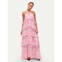 Vero Moda Официална рокля Felicia 10295237 Розов Slim Fit
