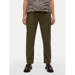 Vero Moda Текстилни панталони Jesmilo 10279691 Зелен Regular Fit