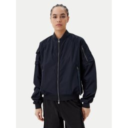 Save The Duck Яке бомбър D32105W TWIL20 Тъмносин Oversize