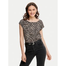 ONLY Блуза Vic 15161116 Кафяв Regular Fit