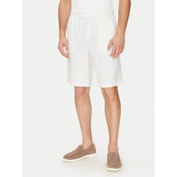 Guess Шорти от плат F5GD00 WH4J0 Бял Regular Fit
