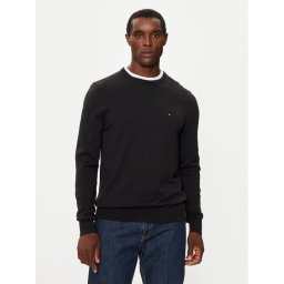 Tommy Hilfiger Пуловер Essential MW0MW14748 Черен Regular Fit