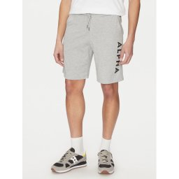 Alpha Industries Спортни шорти 116366 Сив Regular Fit