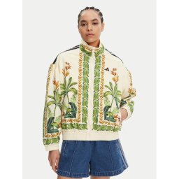 adidas Яке бомбър FARM JD6304 Бежов Loose Fit