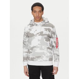 Alpha Industries Суитшърт Back Print 178318 Сив Regular Fit