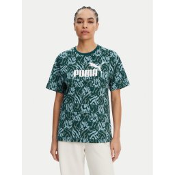 Puma Тишърт Ess Graphic 685070 Зелен Loose Fit