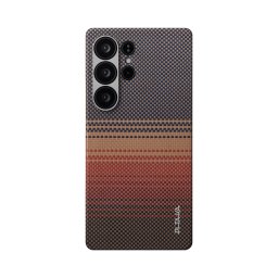 Гръб Pitaka за Samsung Galaxy S25 Ultra, Tactile Woven Case, Sunset