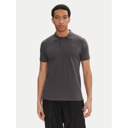 Alpha Industries Тениска с яка и копчета X-Fit 136600 Сив Regular Fit