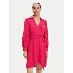 DKNY Рокля тип риза DD3K7484 Розов Regular Fit