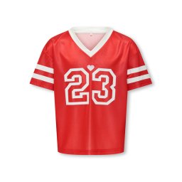 Kids ONLY Тишърт Lulu 15354971 Червен Regular Fit