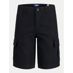 Jack & Jones Junior Шорти от плат Cole 12268381 Черен Regular Fit