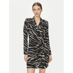 DKNY Коктейлна рокля DD4J6D32 Черен Slim Fit