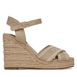 Еспадрили Tommy Hilfiger Tommy Hilfiger Espad High Wedge FW0FW08668 Бежов