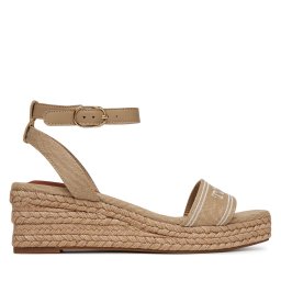 Еспадрили Tommy Hilfiger Tommy Hilfiger Espad Mid Wedge FW0FW08805 Бежов