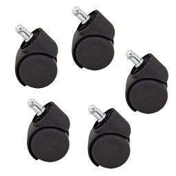 Комплект полипропиленови колела за офис стол 5 бр.