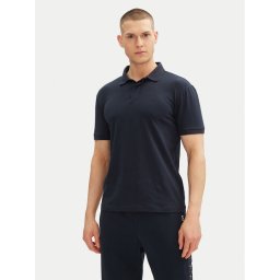 EA7 Emporio Armani Тениска с яка и копчета 7M000228 AF10373 UB102 Тъмносин Regular Fit