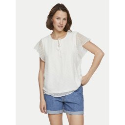 Vila Блуза Edee 14100340 Бял Regular Fit