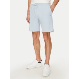 Tommy Hilfiger Шорти от плат Essential Terry Sweatshort MW0MW37240 Светлосиньо Regular Fit