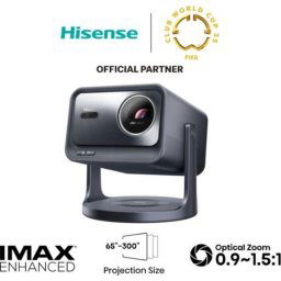 Мултимедиен проектор Hisense C2 Pro Smart mini Laser Projector, 4K Ultra HD 3840x2160, 2000:1, 2600 lum, 60 Hz, Optical Zoom& D
