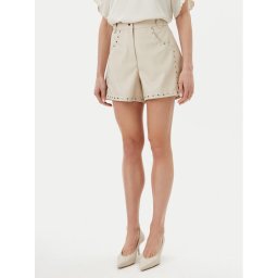 Bruuns Bazaar Шорти от имитация на кожа Tullamo BBW4393 Бежов Regular Fit