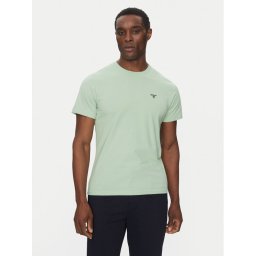 Barbour Тишърт Essential Sports MTS0331GN45 Зелен Tailored Fit
