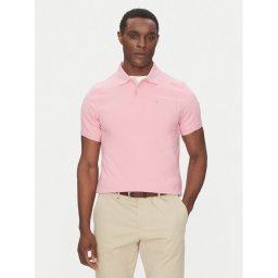 Barbour Тениска с яка и копчета Original Sport MML0358PI51 Розов Tailored Fit