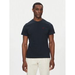 Barbour Тишърт Essential Sports MTS0331NY91 Тъмносин Tailored Fit