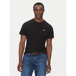 Barbour Тишърт Essential Sports MTS0331BK31 Черен Tailored Fit