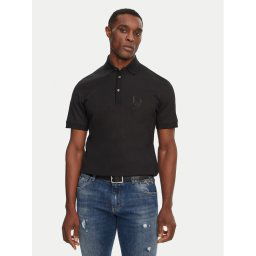 Dolce&Gabbana Тениска с яка и копчета G8SG0Z G7N4P Черен Regular Fit