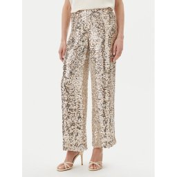 Bruuns Bazaar Текстилни панталони Brinna BBW4390 Сребрист Loose Fit
