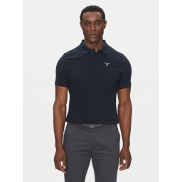 Barbour Тениска с яка и копчета Original Sports MML0358NY31 Тъмносин Tailored Fit