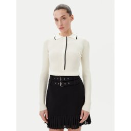 Bruuns Bazaar Пуловер Johania BBW3653 Бял Slim Fit