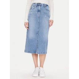 Tommy Jeans Дънкова пола Claire Midi Skirt Bi8036 DW0DW21292 Син Regular Fit