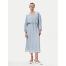 Bruuns Bazaar Лятна рокля Sinapsis Cata BBW4441 Син Loose Fit